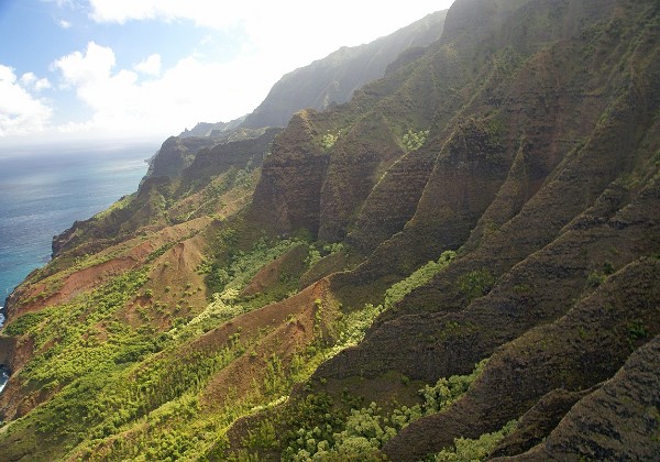 Kauai dall'alto - Napali Coast