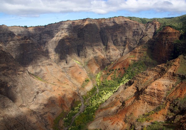 Kauai dall'alto - Waimea Canyon